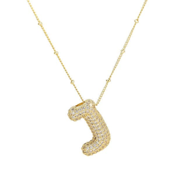 Bubble J Letter (Gold)
