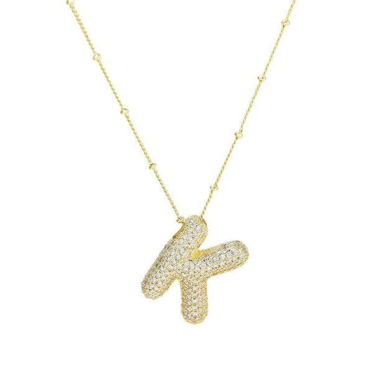 Bubble K Letter (Gold)