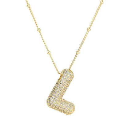 Bubble L Letter (Gold)